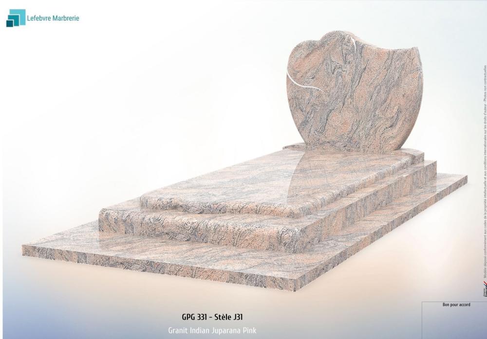 Monument en granit Juparana